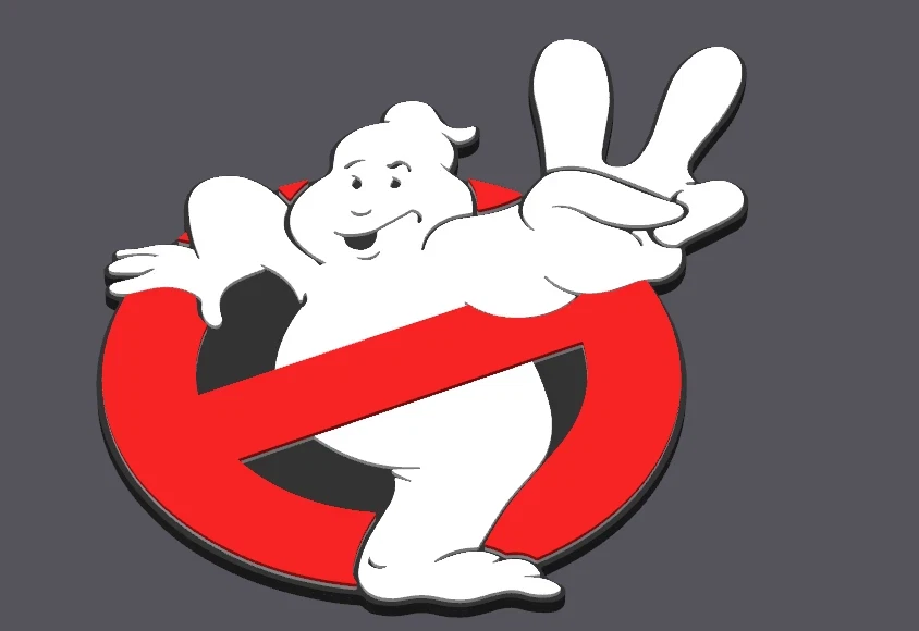 Decorative Ghostbusters 2 Film Logo Wall Plaque 3D Print