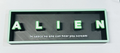 Decorative Alien Box Sign Shelf Wall Logo Display Film 3D Print 2 Sizes