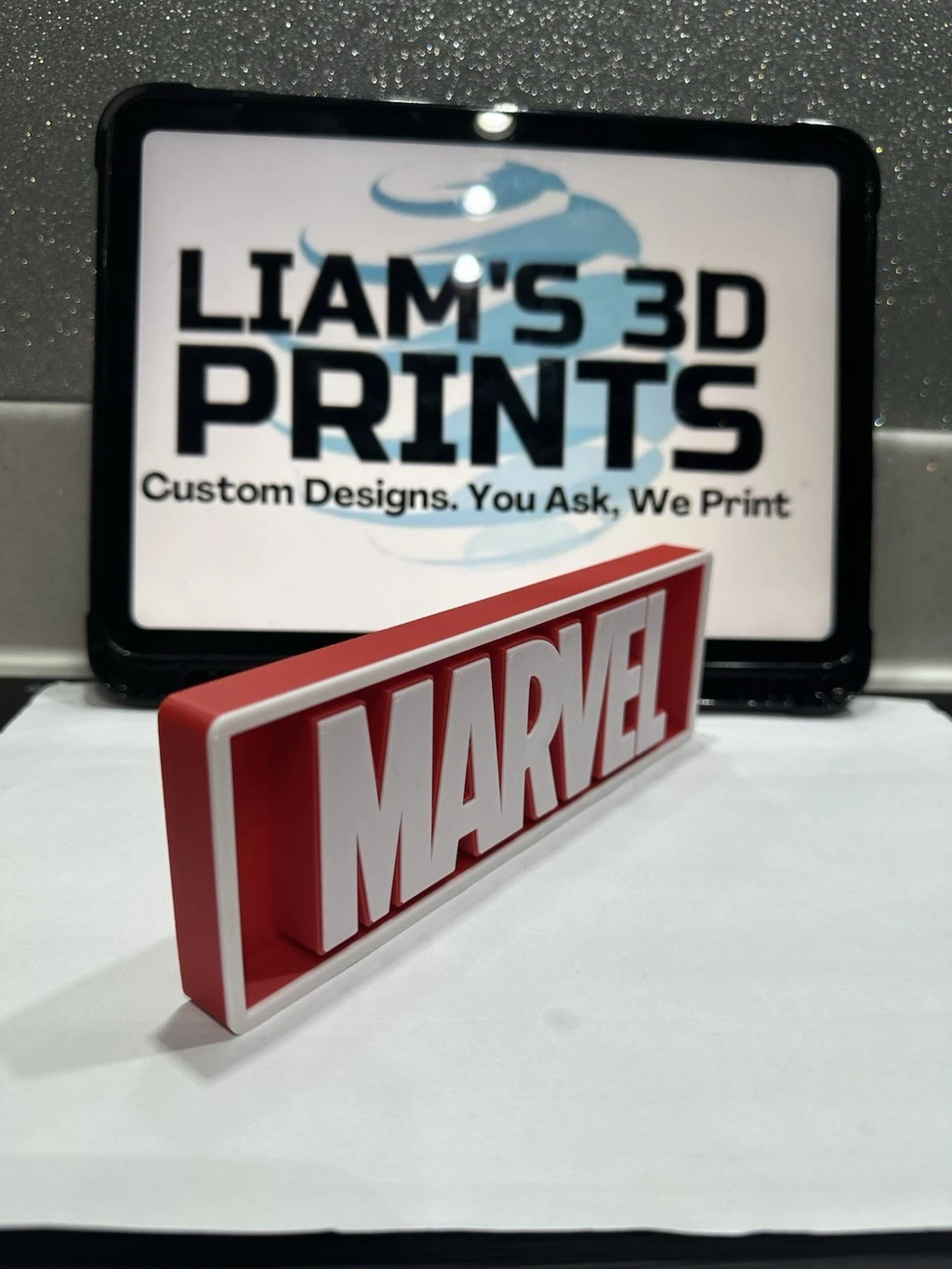 Decorative MARVEL Box Sign Film Shelf Wall Display small 17.5cm Large 22cm