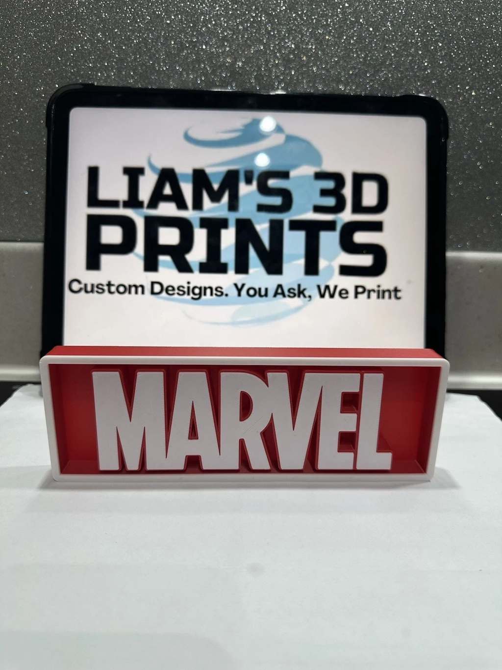 Decorative MARVEL Box Sign Film Shelf Wall Display small 17.5cm Large 22cm
