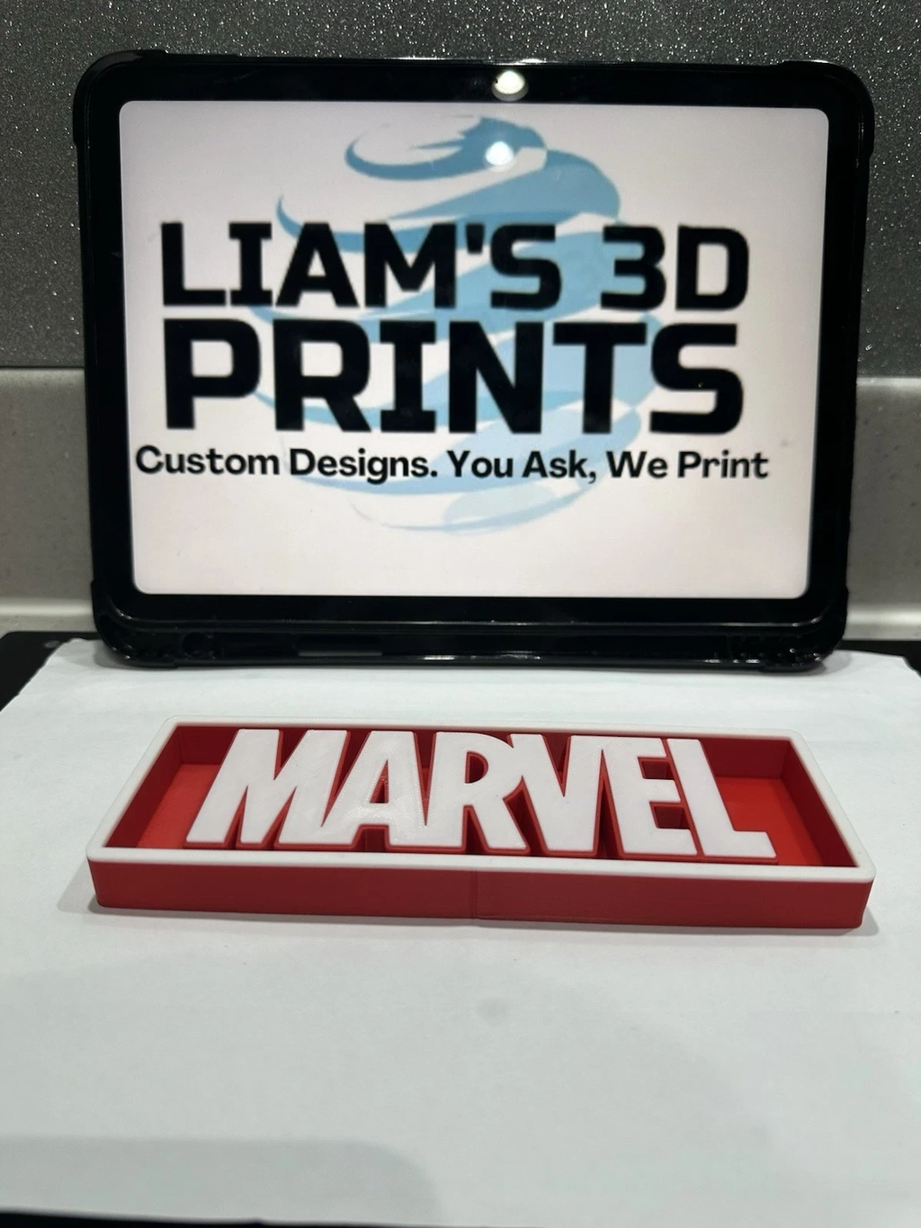 Decorative MARVEL Box Sign Film Shelf Wall Display small 17.5cm Large 22cm