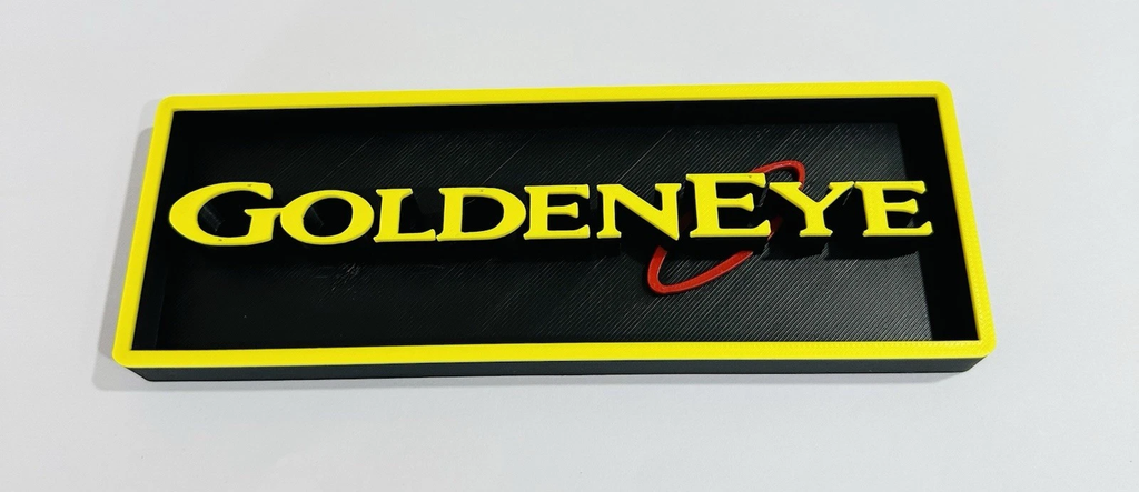 Decorative 007 GoldenEye Video Game Logo Sign Display Cinema s17.5cm L22cm