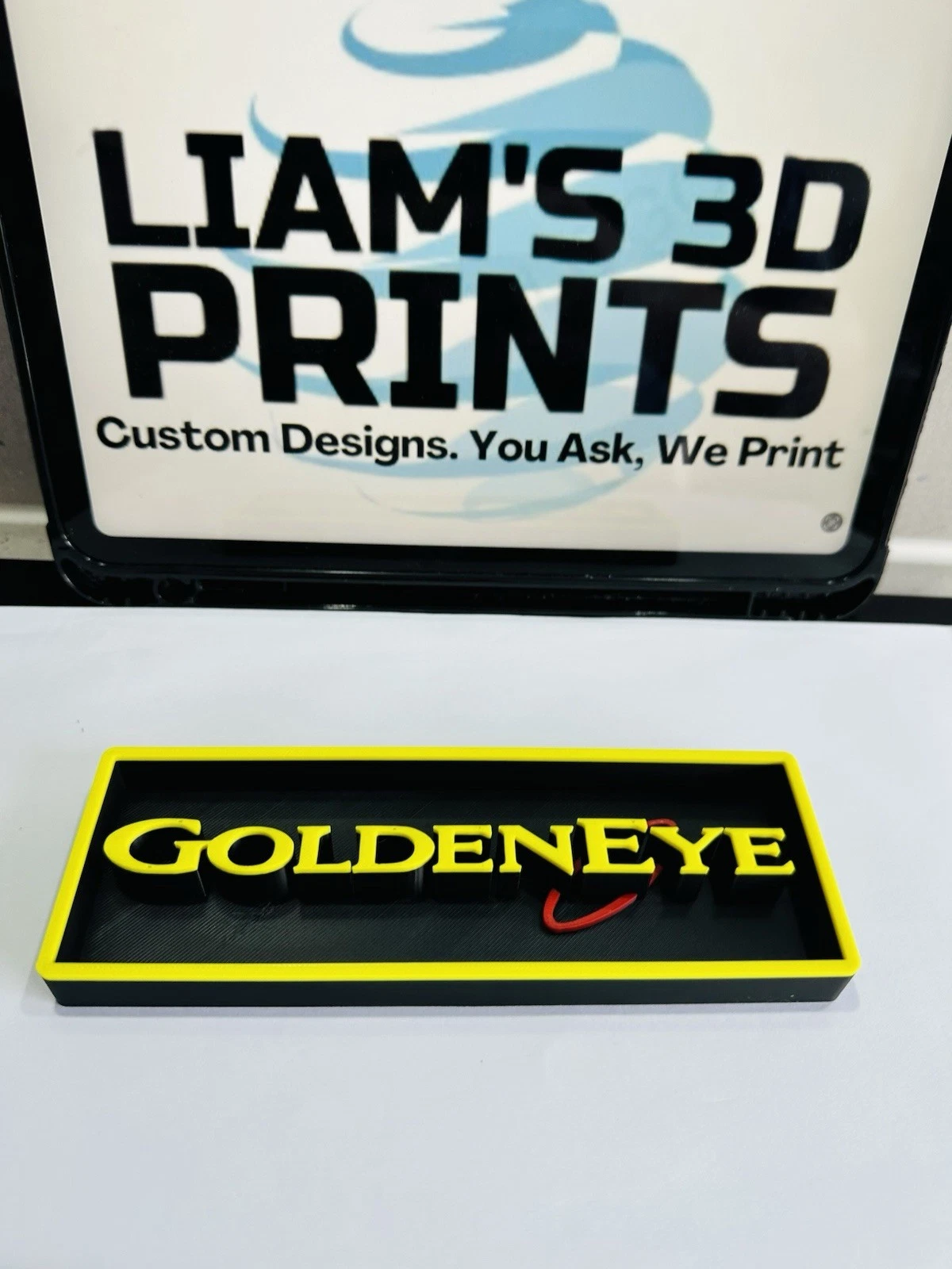 Decorative 007 GoldenEye Video Game Logo Sign Display Cinema s17.5cm L22cm