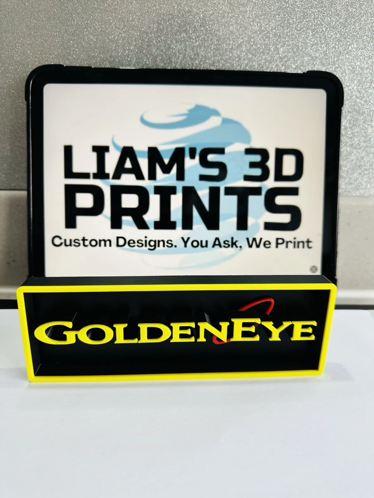 Decorative 007 GoldenEye Video Game Logo Sign Display Cinema s17.5cm L22cm