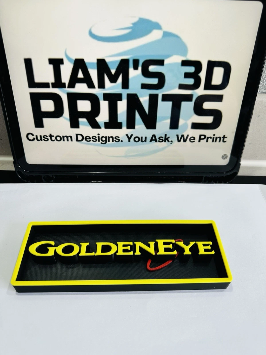 Decorative 007 GoldenEye Video Game Logo Sign Display Cinema s17.5cm L22cm