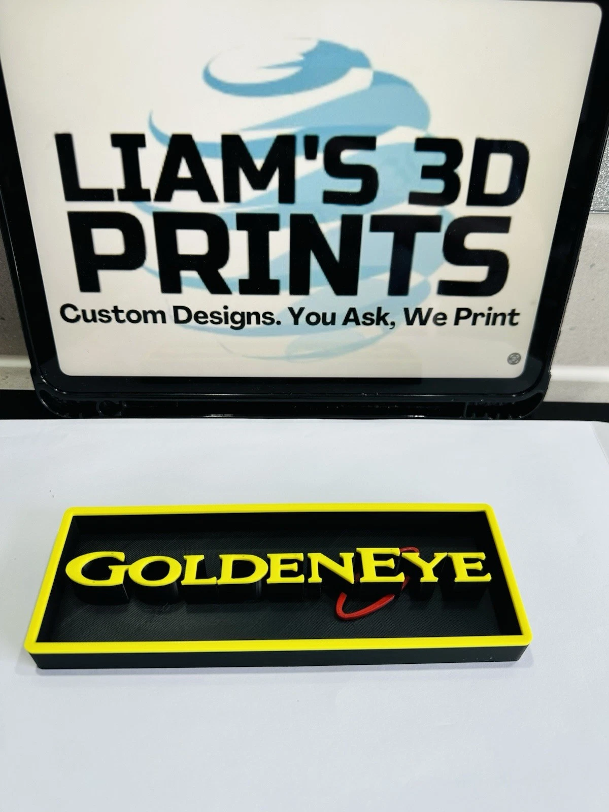 Decorative 007 GoldenEye Video Game Logo Sign Display Cinema s17.5cm L22cm