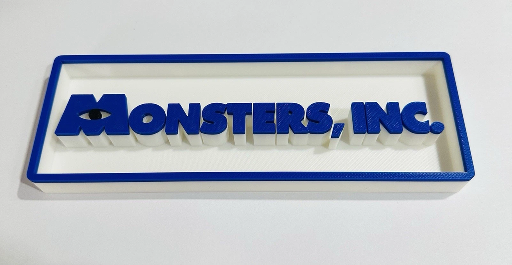 Decorative Disney Monsters Inc Film Logo Sign Display Cinema s 17.5cm L 22cm