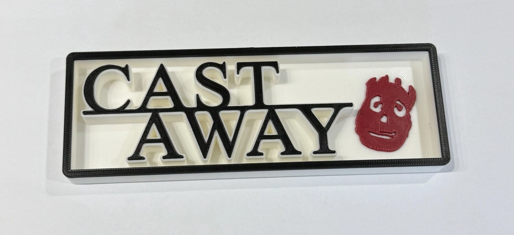 Decorative Cast away Film Logo Sign Display Cinema s 17.5cm L 22cm