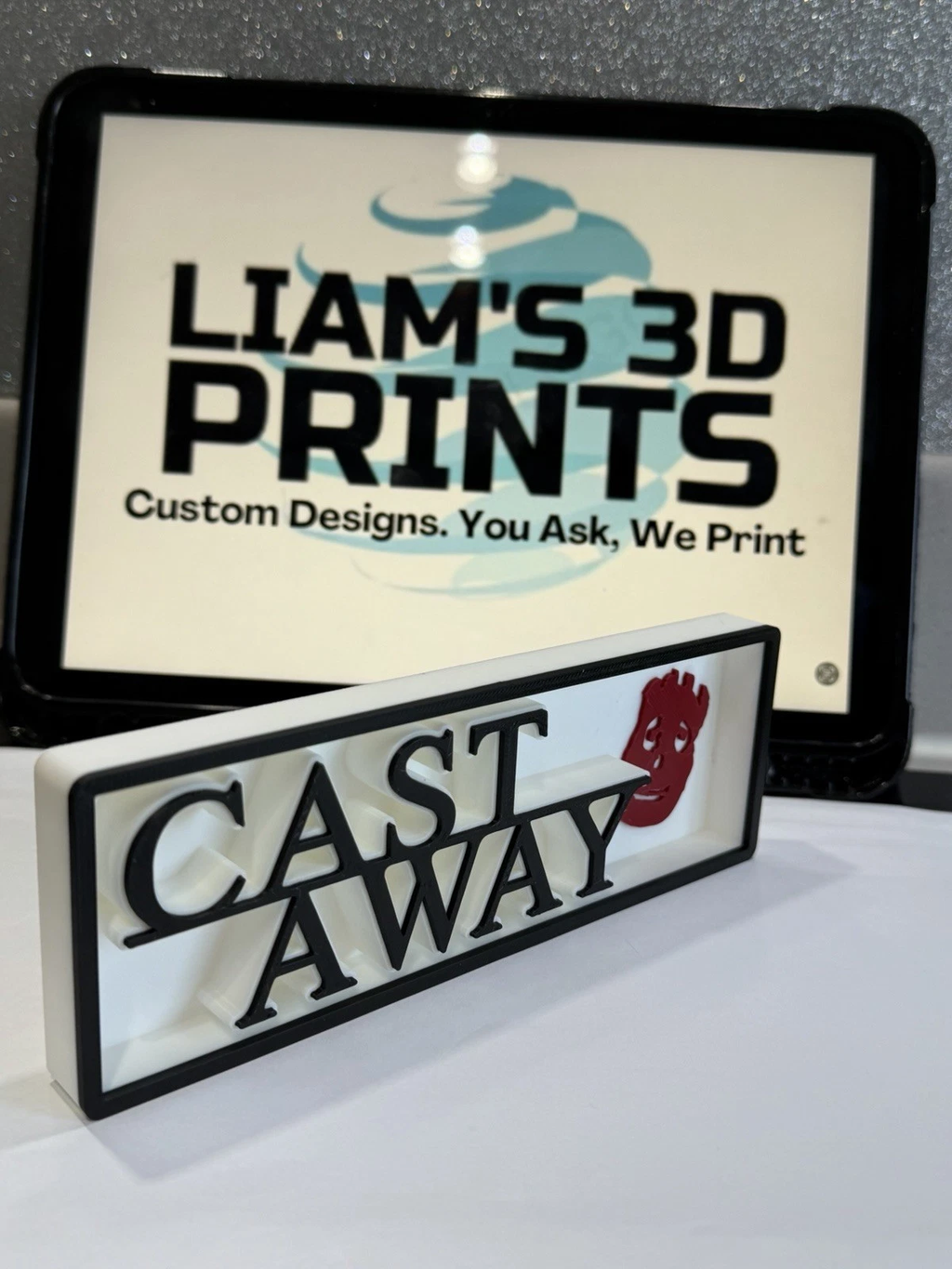 Decorative Cast away Film Logo Sign Display Cinema s 17.5cm L 22cm
