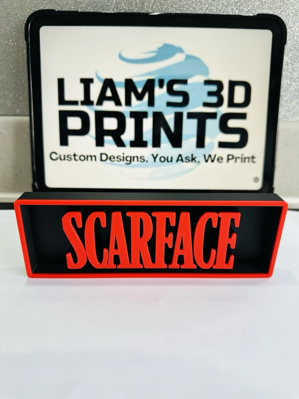 Decorative Scarface Film Logo Sign Display Cinema s17.5cm L22cm