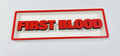 Decorative First Blood Rambo Film Logo Sign Display Cinema s17.5cm L22cm
