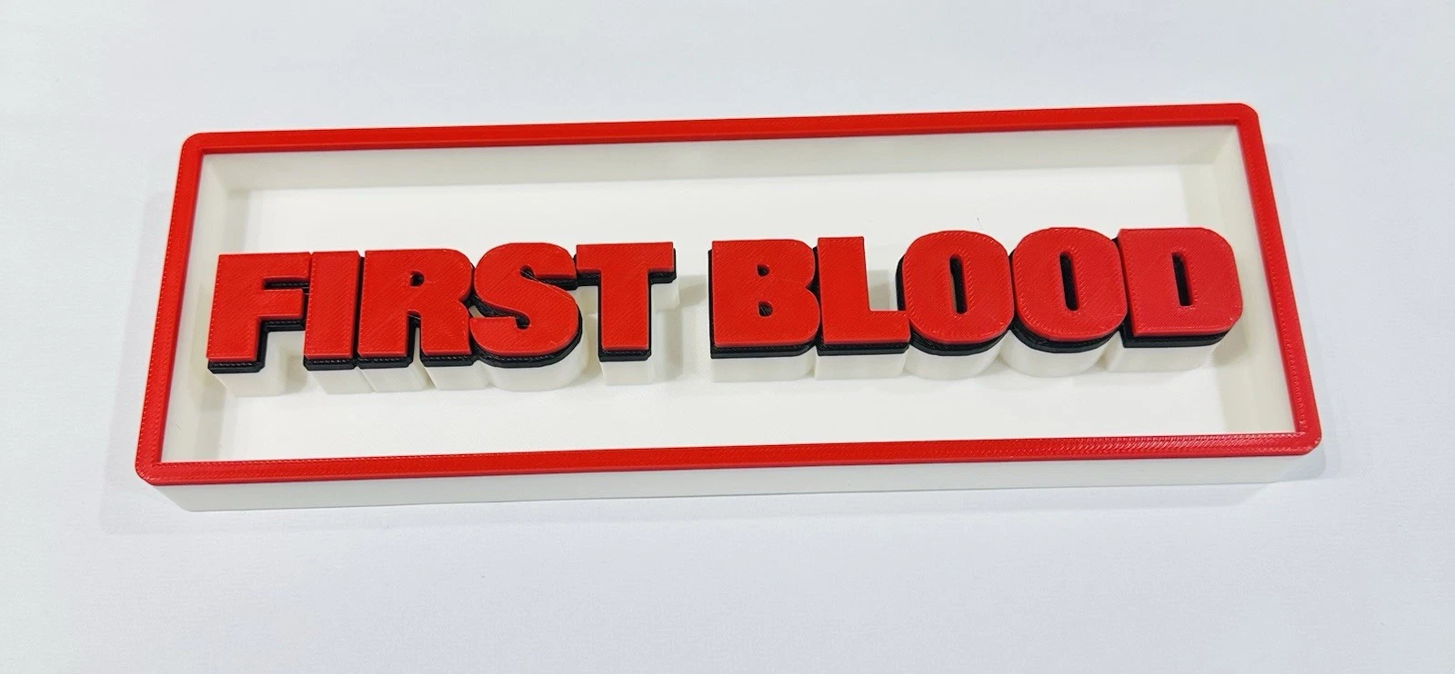 Decorative First Blood Rambo Film Logo Sign Display Cinema s17.5cm L22cm