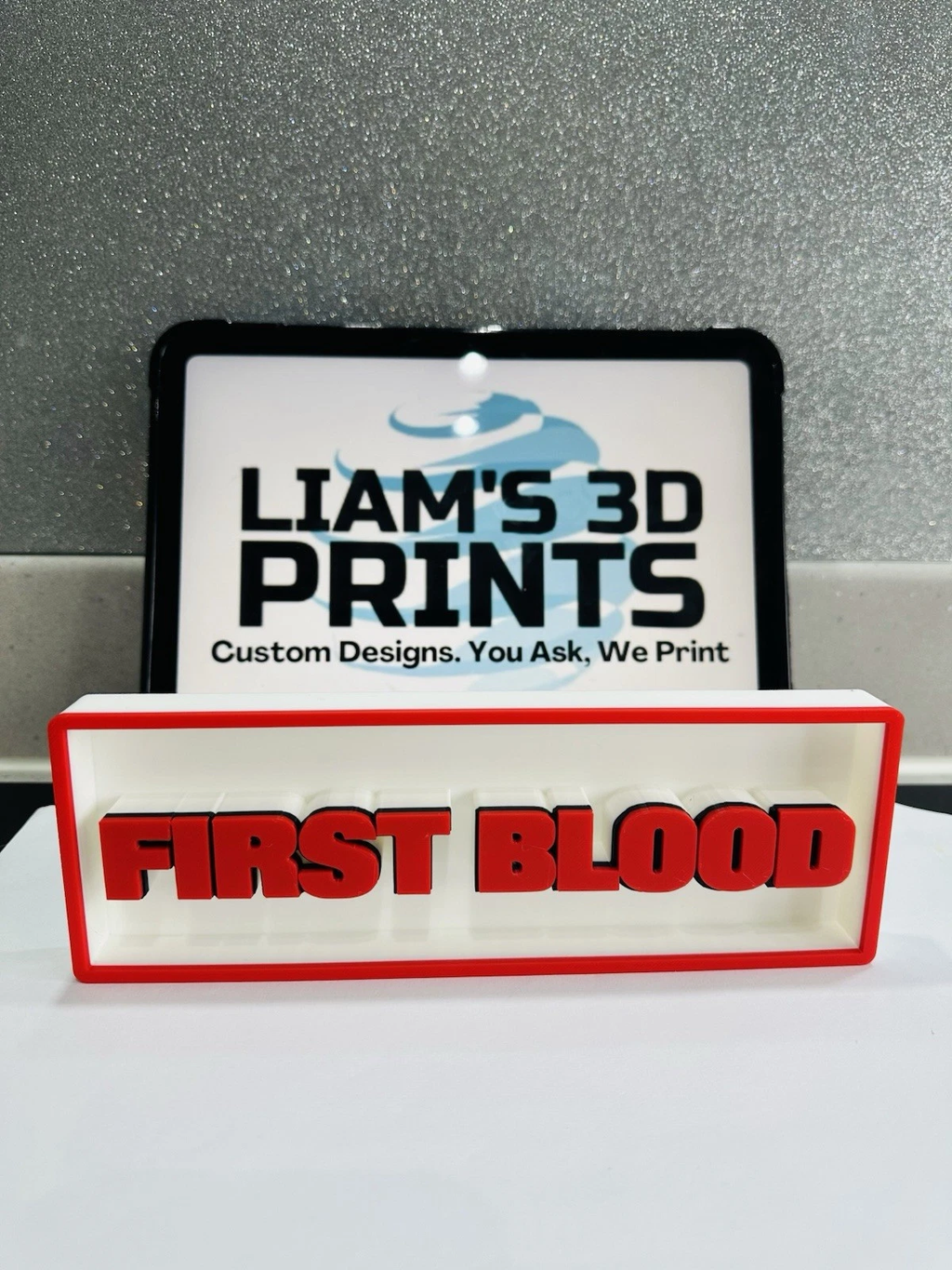 Decorative First Blood Rambo Film Logo Sign Display Cinema s17.5cm L22cm