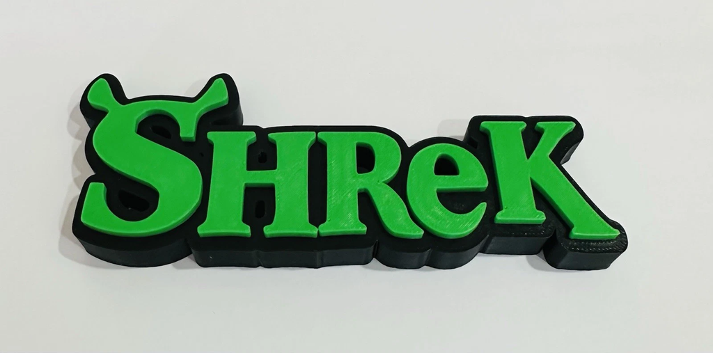 Decorative Shrek Dreamworks self standing sign logo display POP Disney