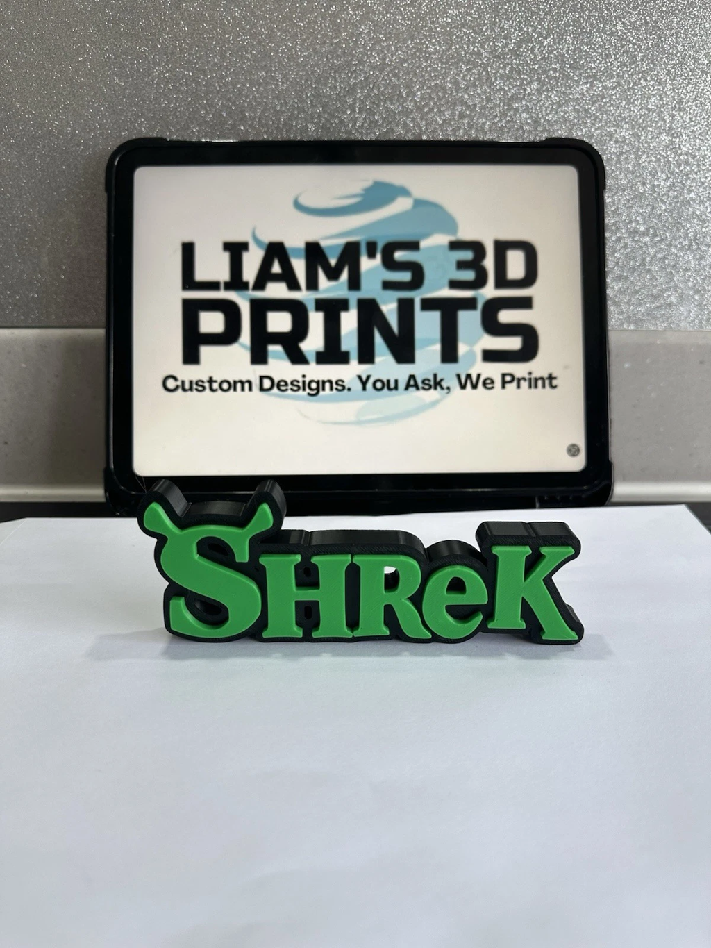 Decorative Shrek Dreamworks self standing sign logo display POP Disney
