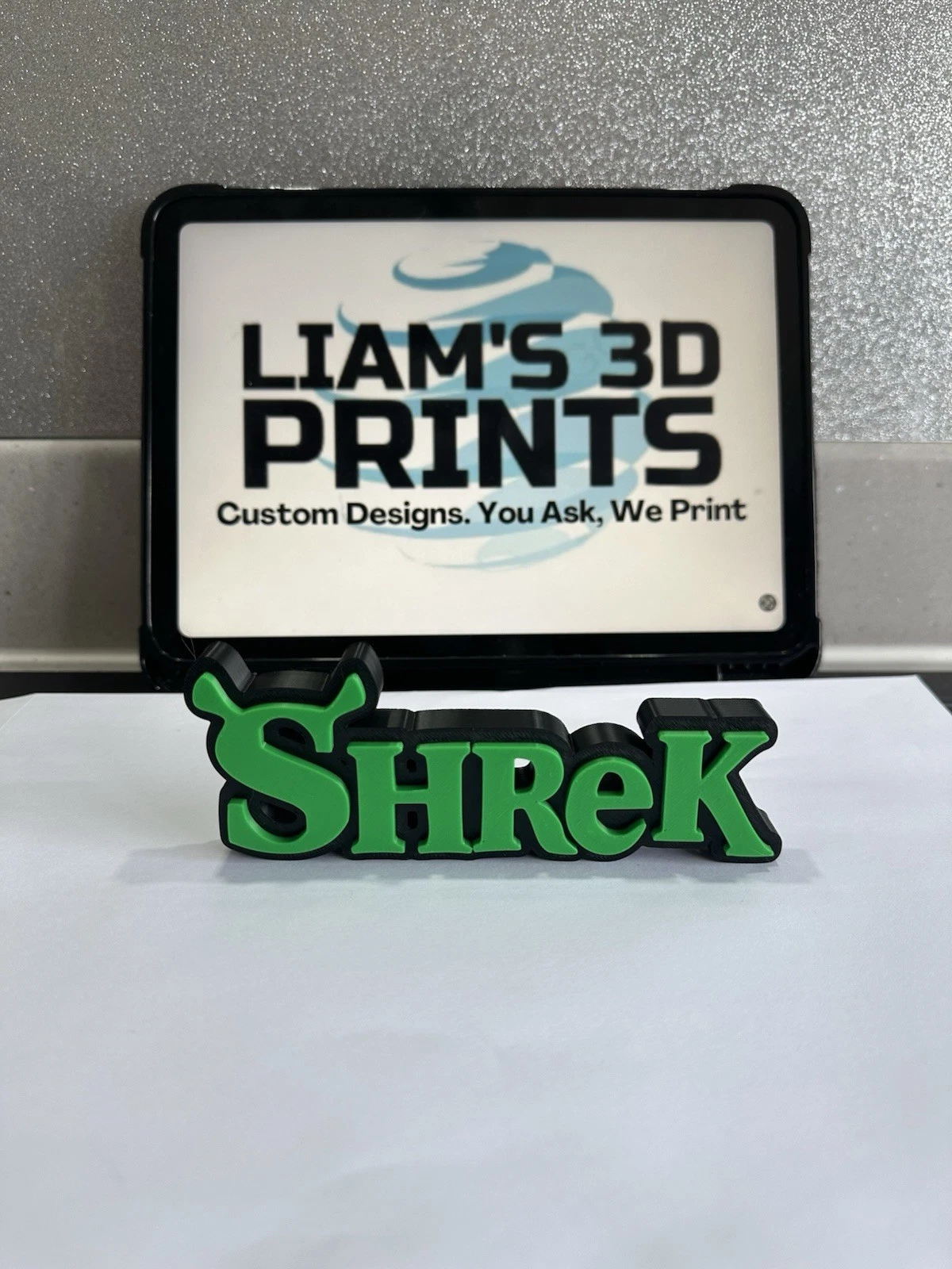Decorative Shrek Dreamworks self standing sign logo display POP Disney