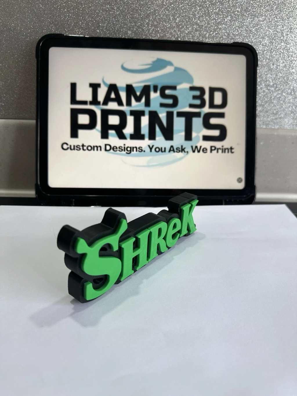 Decorative Shrek Dreamworks self standing sign logo display POP Disney