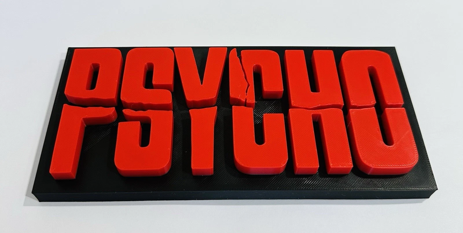 Decorative Psycho Film TV Self Standing logo Sign Display Pops