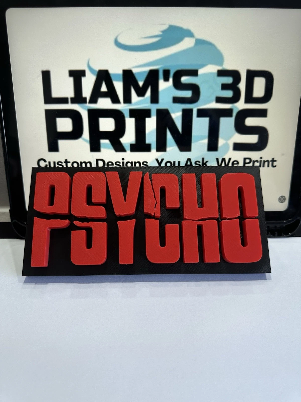 Decorative Psycho Film TV Self Standing logo Sign Display Pops