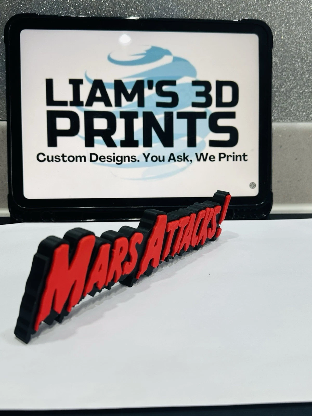 Decorative Mars Attacks! Film TV logo Sign Display Pops