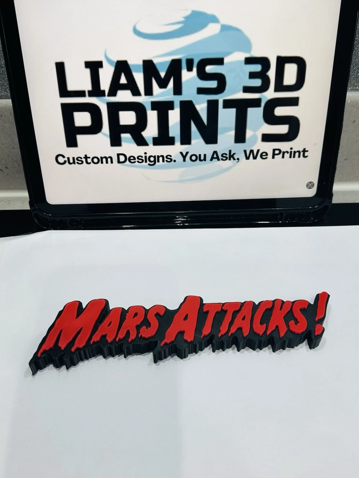 Decorative Mars Attacks! Film TV logo Sign Display Pops