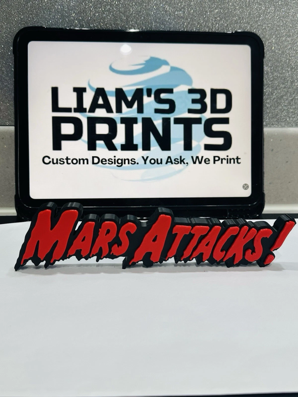 Decorative Mars Attacks! Film TV logo Sign Display Pops