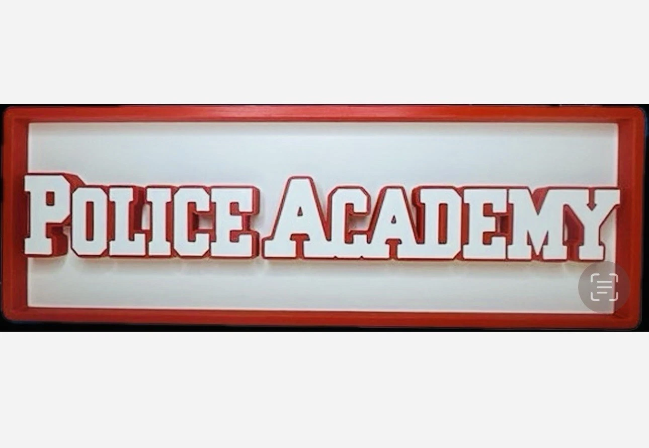 Decorative Police Academy 2 3 4 Film Logo Sign Display Cinema