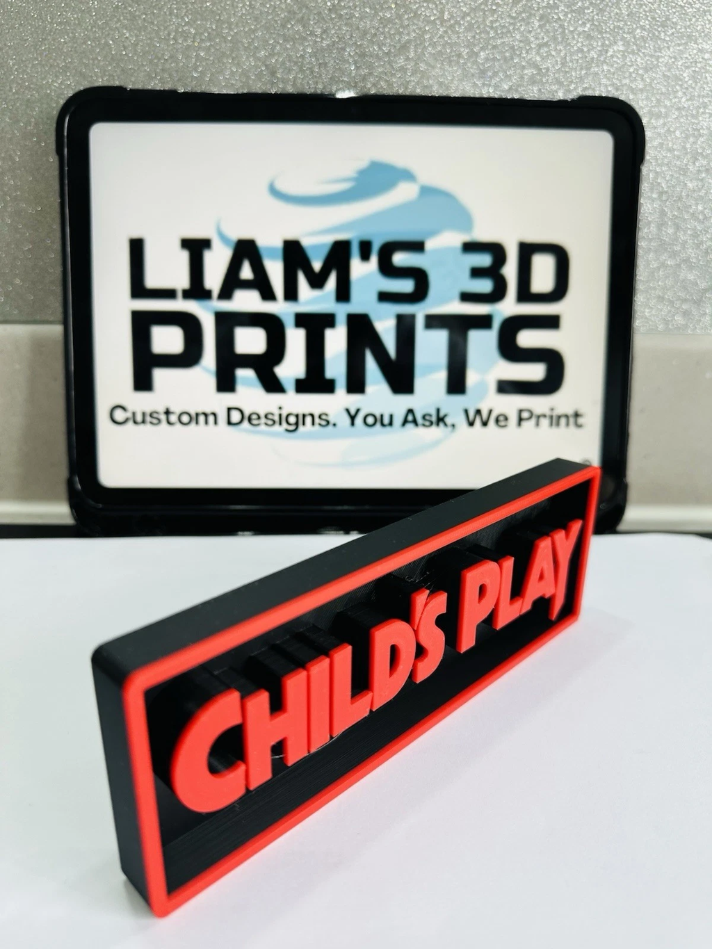 Decorative Child's Play Chucky Logo Film Sign Display S 17.5cm L 22cm