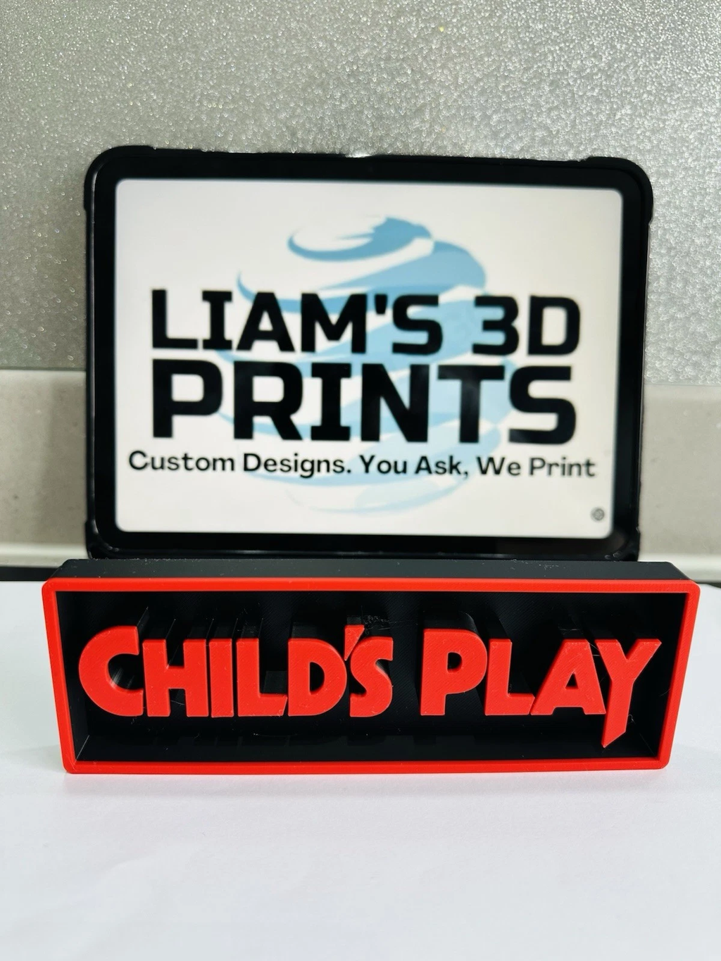Decorative Child's Play Chucky Logo Film Sign Display S 17.5cm L 22cm
