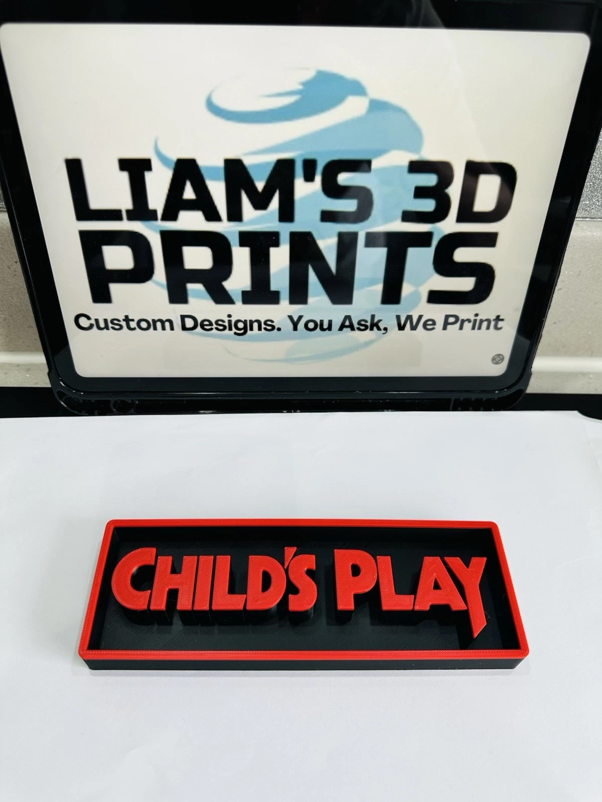 Decorative Child's Play Chucky Logo Film Sign Display S 17.5cm L 22cm