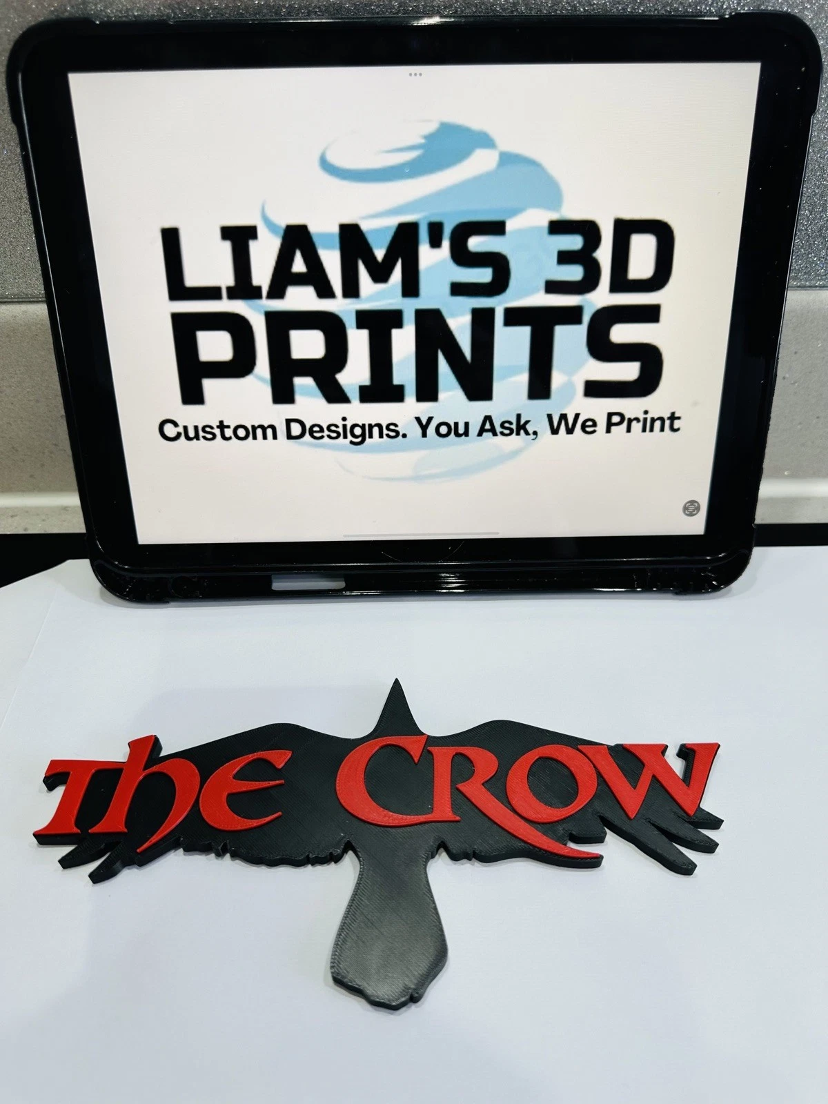 Decorative The Crow Logo Sign Display Movie Room