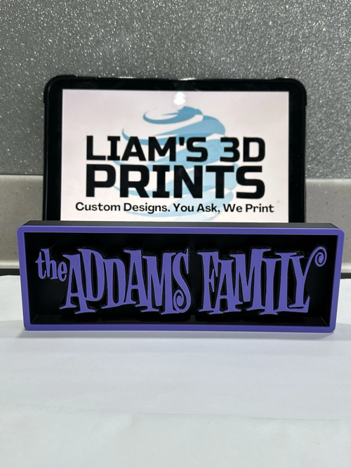 Decorative Addams Family Film Logo Sign Display Cinema s 17.5cm L 22cm