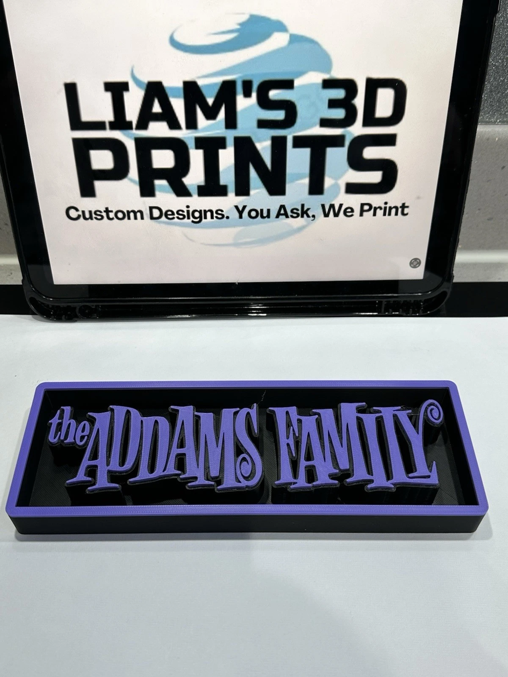 Decorative Addams Family Film Logo Sign Display Cinema s 17.5cm L 22cm