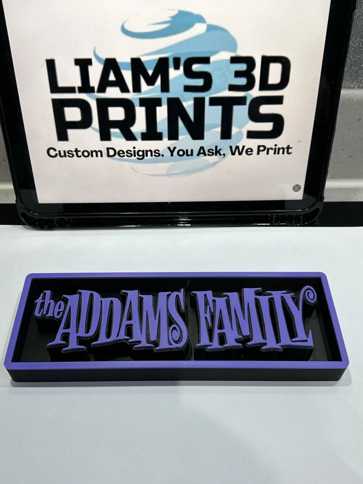 Decorative Addams Family Film Logo Sign Display Cinema s 17.5cm L 22cm