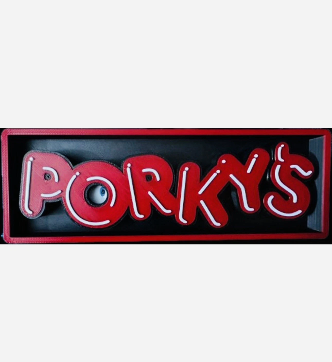 Decorative Porkys porky's 2 3 Film Logo Sign Display Cinema s 17.5cm L 22cm