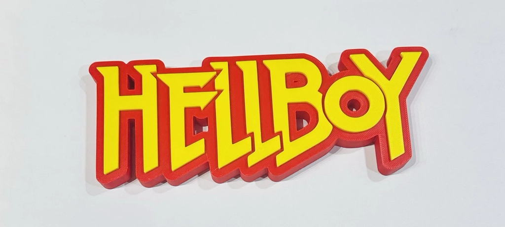Decorative Hellboy Comic 3D logo Sign Display Pops Self Standing