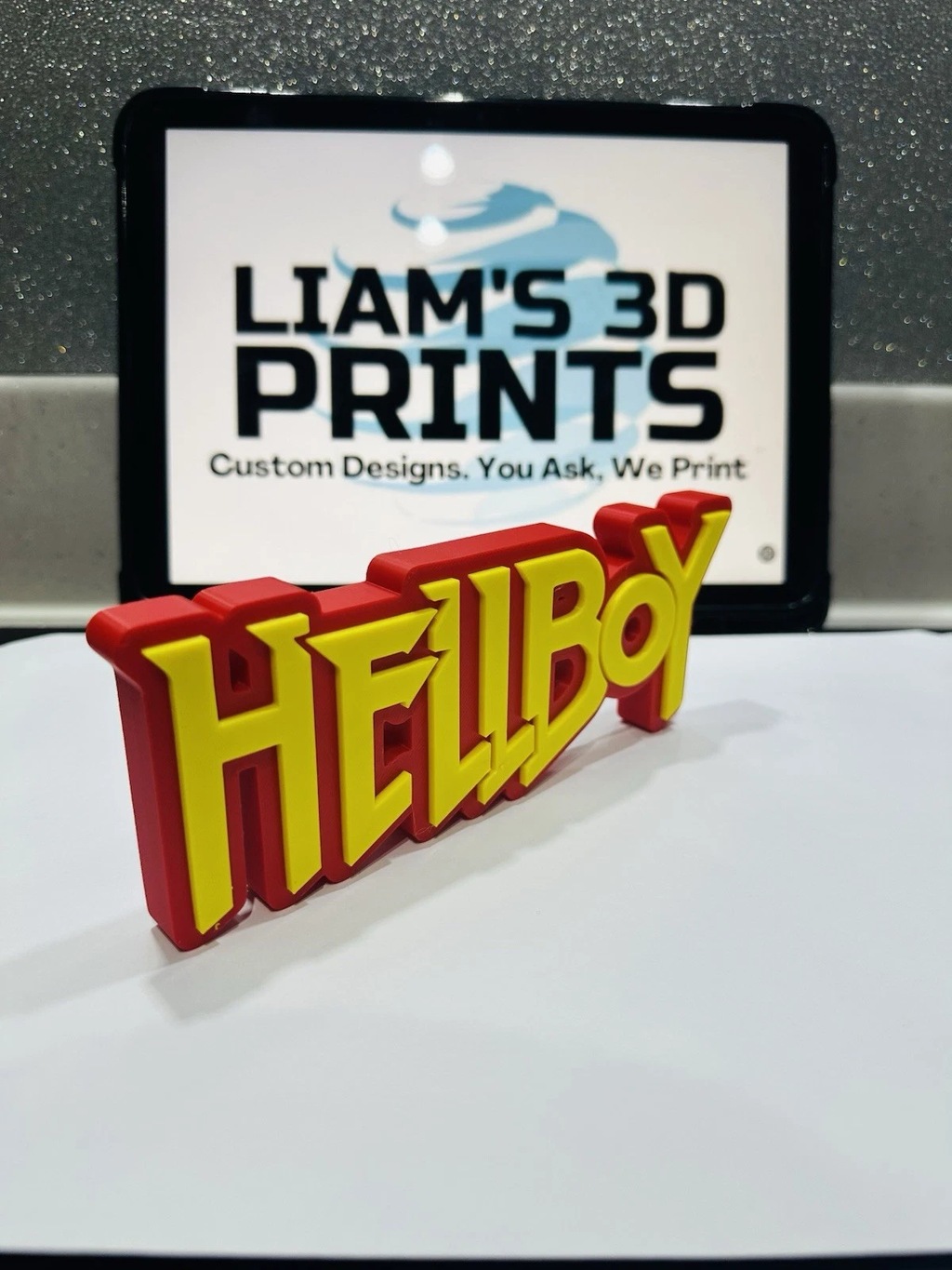 Decorative Hellboy Comic 3D logo Sign Display Pops Self Standing