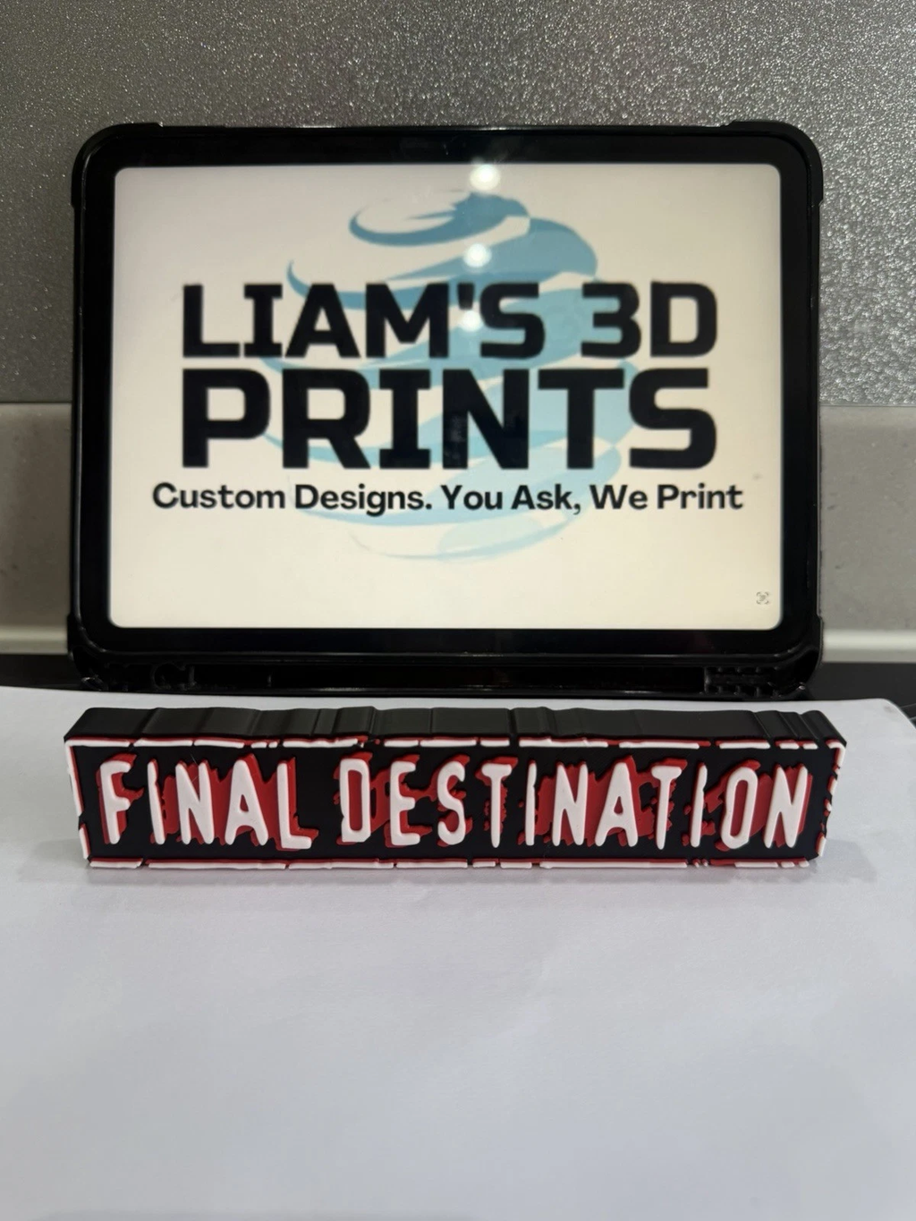 Decorative Final Destination Film TV Self Standing logo Sign Display Pops