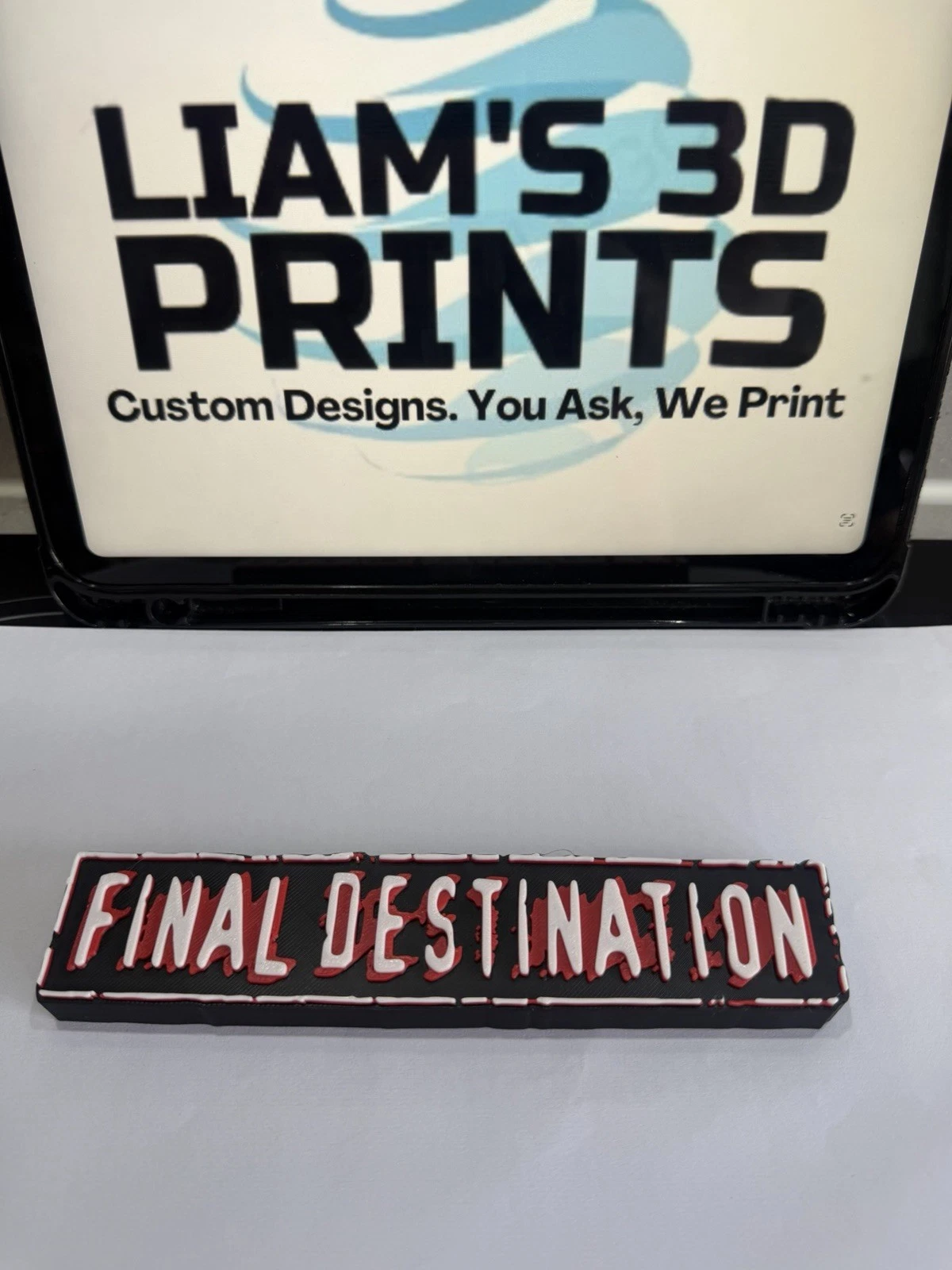 Decorative Final Destination Film TV Self Standing logo Sign Display Pops
