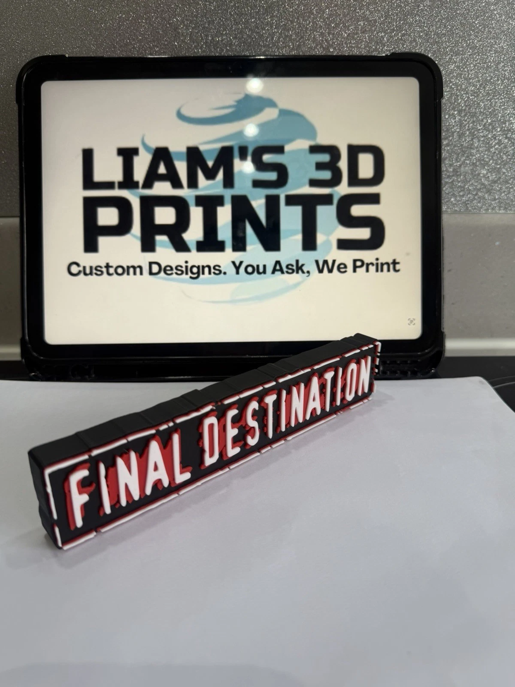 Decorative Final Destination Film TV Self Standing logo Sign Display Pops