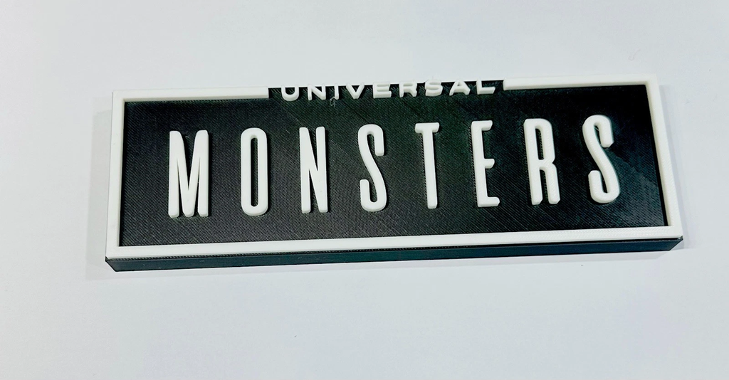 Decorative Universal Monsters Film TV logo Sign Display Pops