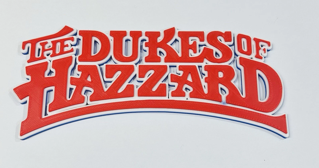 Decorative Dukes Of Hazzard Film Logo Word Sign Room Display Pops