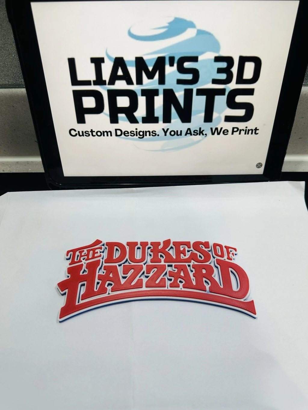 Decorative Dukes Of Hazzard Film Logo Word Sign Room Display Pops