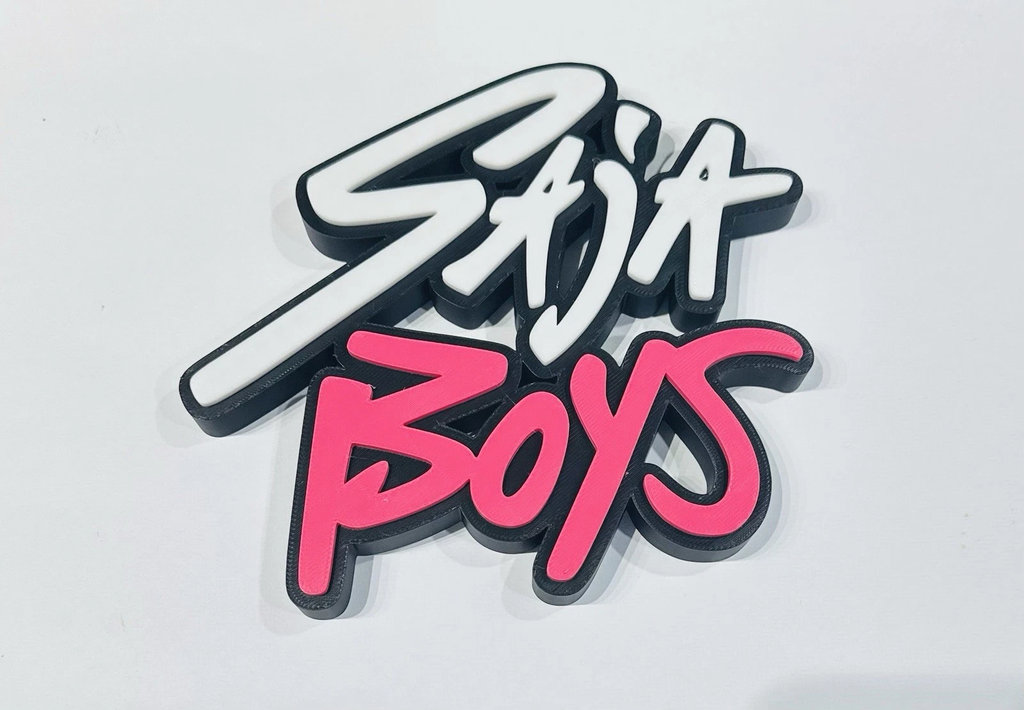 Decorative Kpop Demon Hunters Saja Boys Film TV Self Standing logo Sign Display