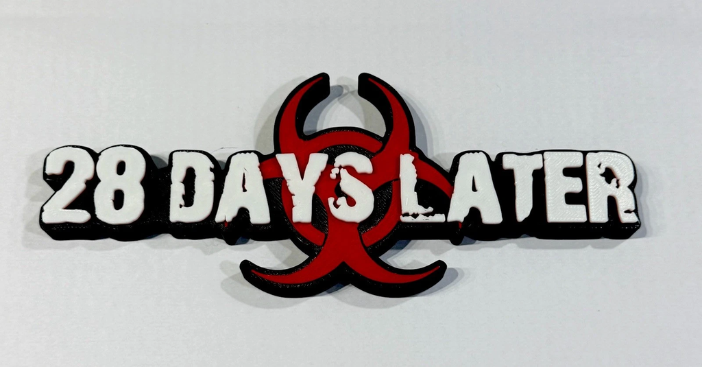 Decorative 28 Days Later Film TV Self Standing logo Sign Display Pops
