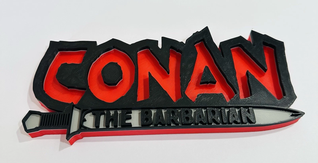 Decorative Conan The Barbarian 3D Room Sign Logo Display
