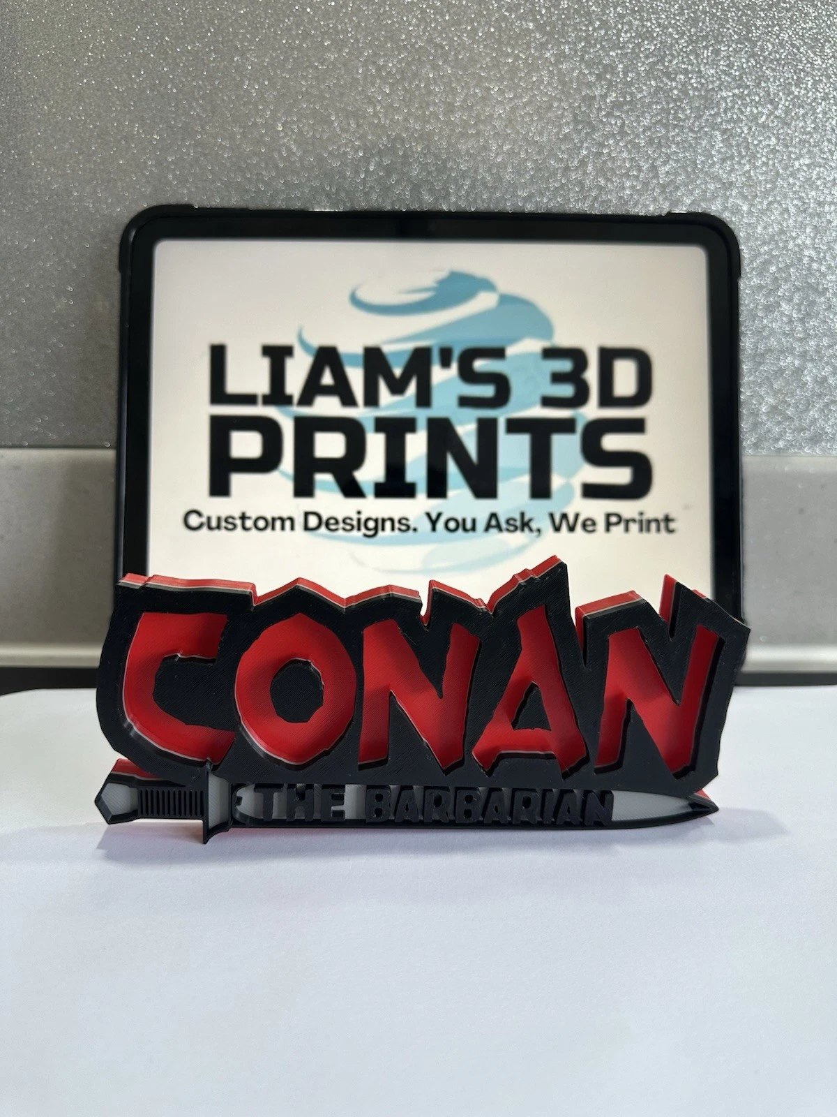Decorative Conan The Barbarian 3D Room Sign Logo Display