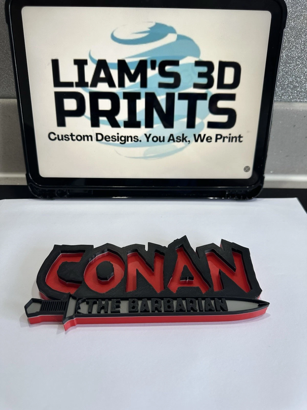 Decorative Conan The Barbarian 3D Room Sign Logo Display