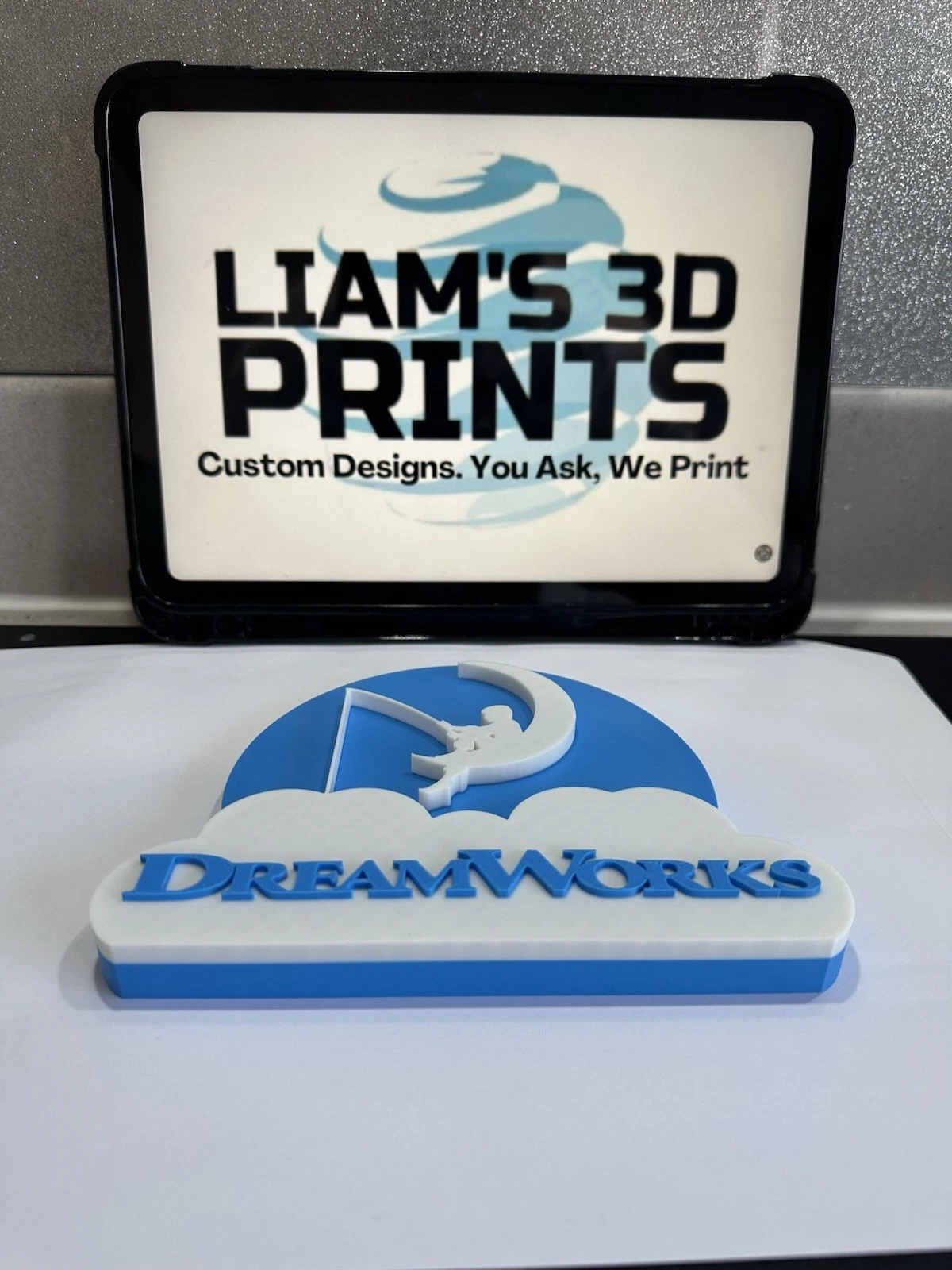 Decorative Dreamworks Moon Sky Film logo Sign Display Pop