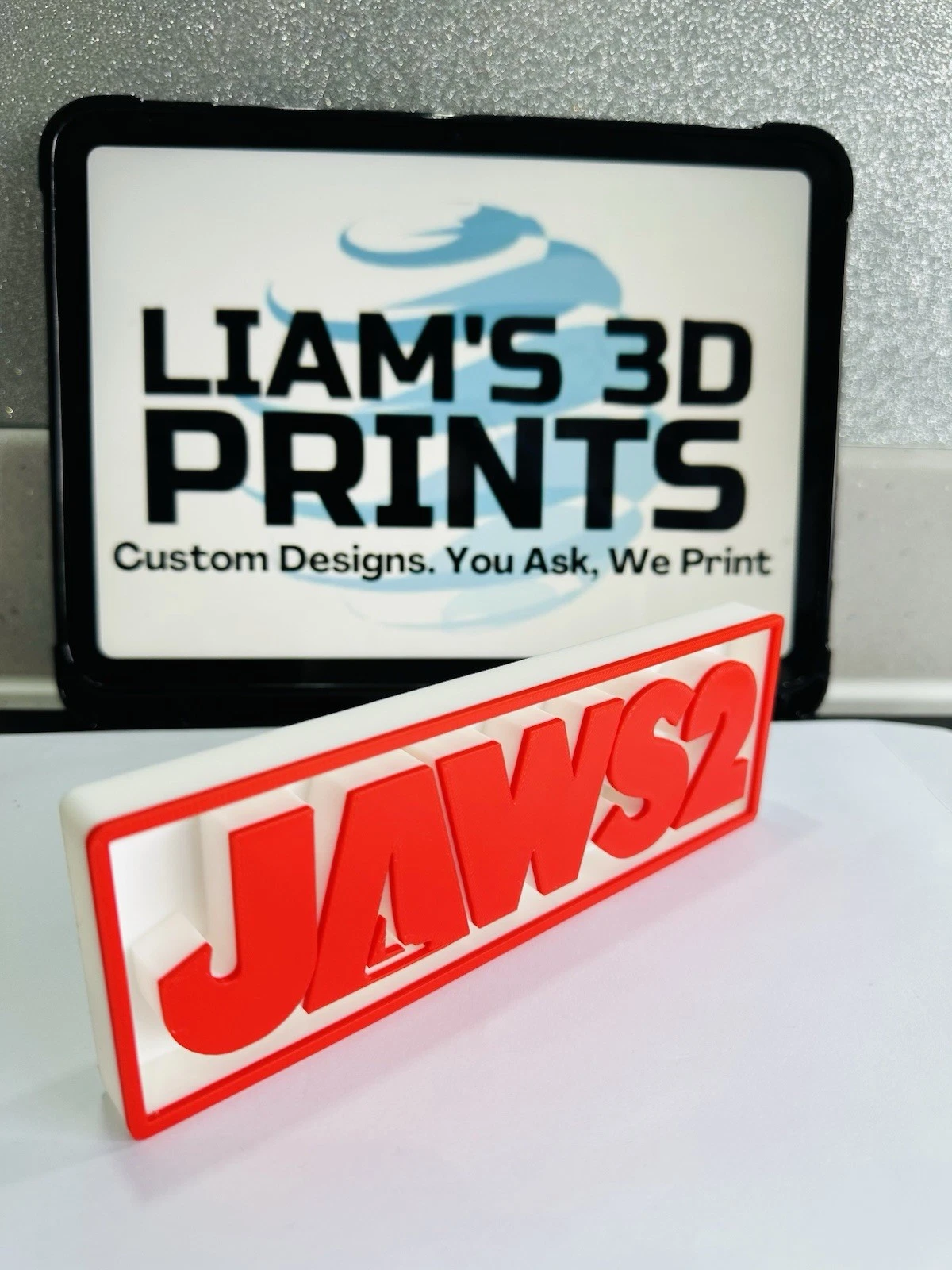 Decorative Jaws 2 Film Logo Sign Display Cinema s17.5cm L22cm
